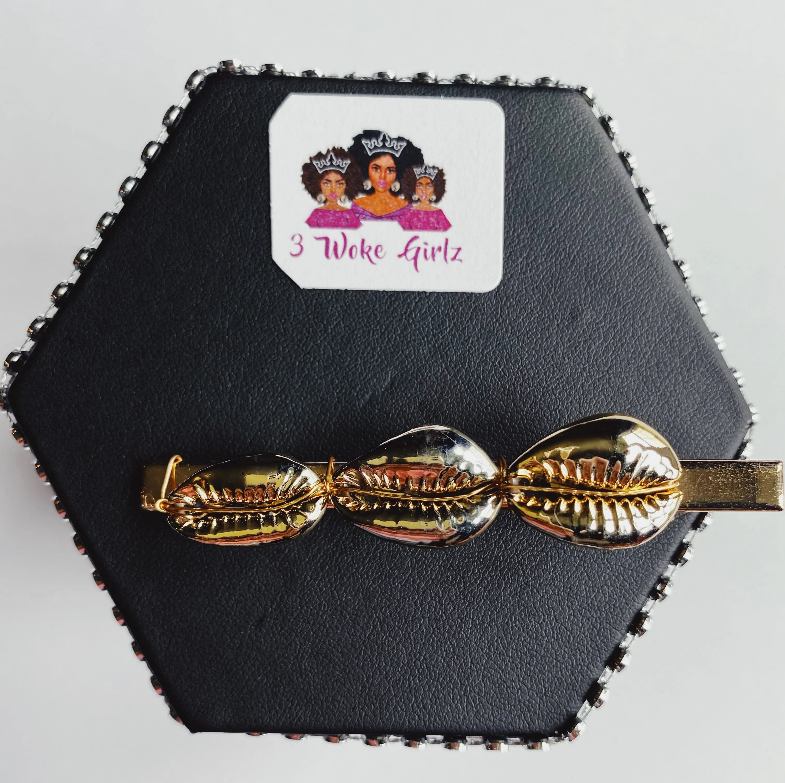 Cowrie Shells Statement Hair Clip
