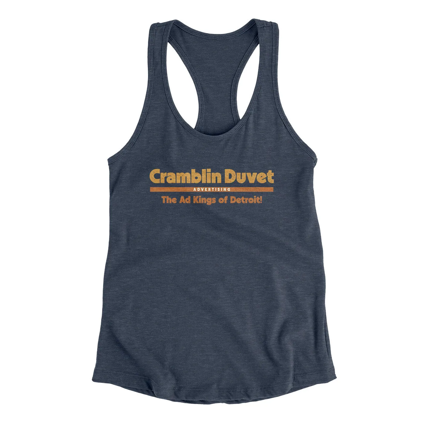 Cramblin Duvet Advertising Women's Racerback Tank