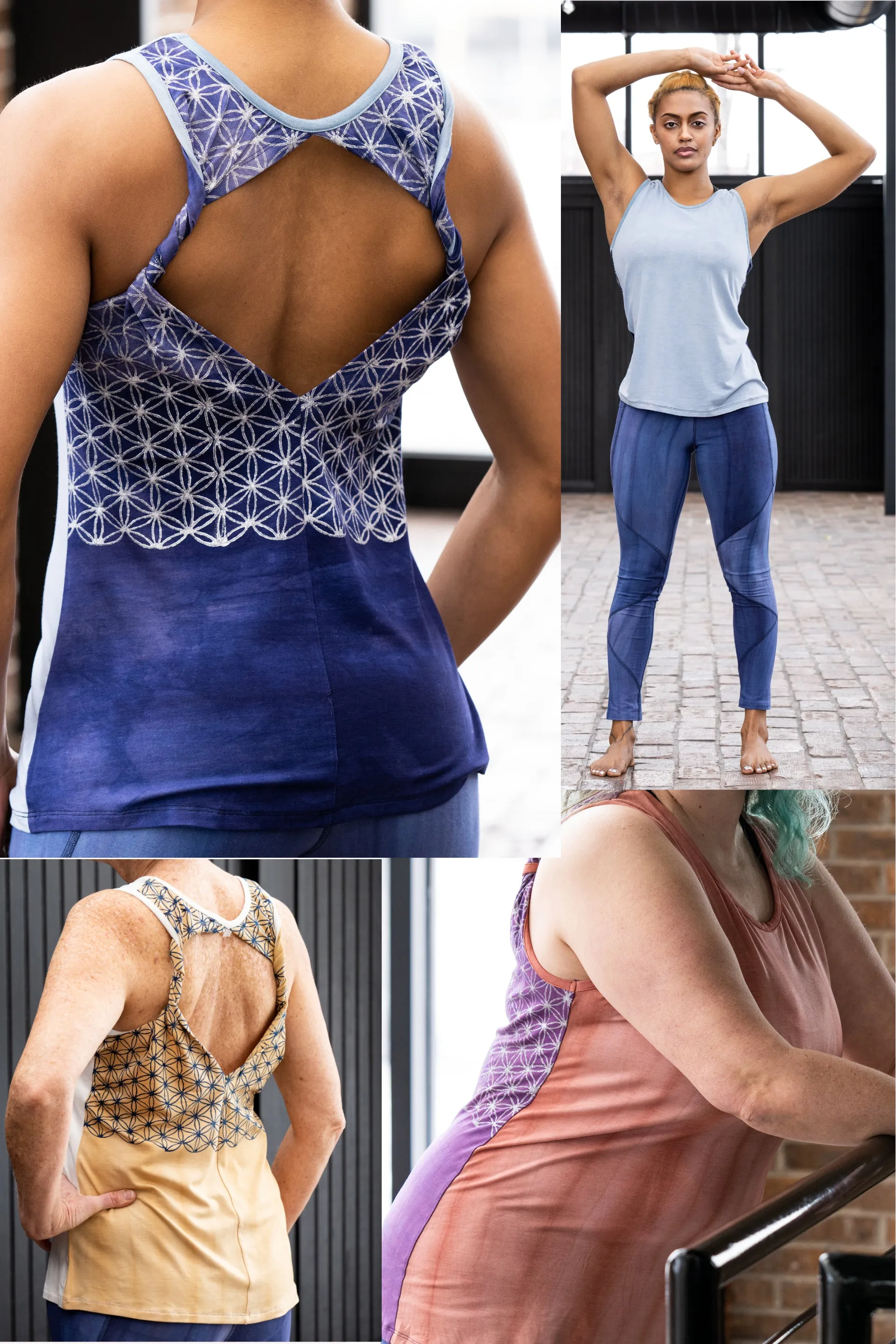 Crescendo Tank in Natural & Flax