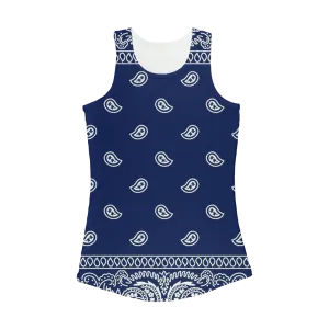 Crip Cuz Blue Bandana Women Performance Tank Top