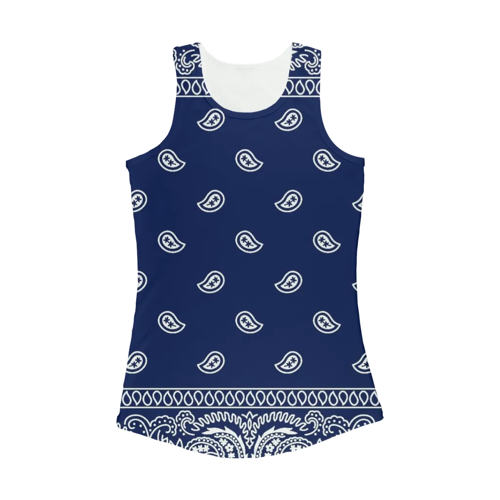 Crip Cuz Blue Bandana Women Performance Tank Top