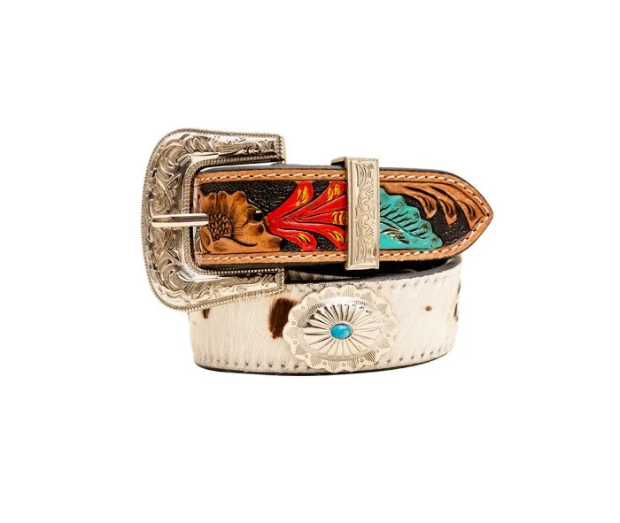 Cummerband Hand-Tooled Concho Belt - Renovation Sale