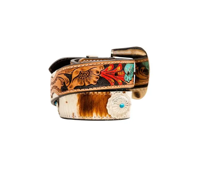 Cummerband Hand-Tooled Concho Belt - Renovation Sale