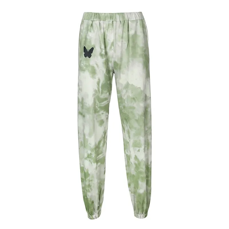 Darlingaga Streetwear Tie Dye Two Piece Set Women Tracksuit