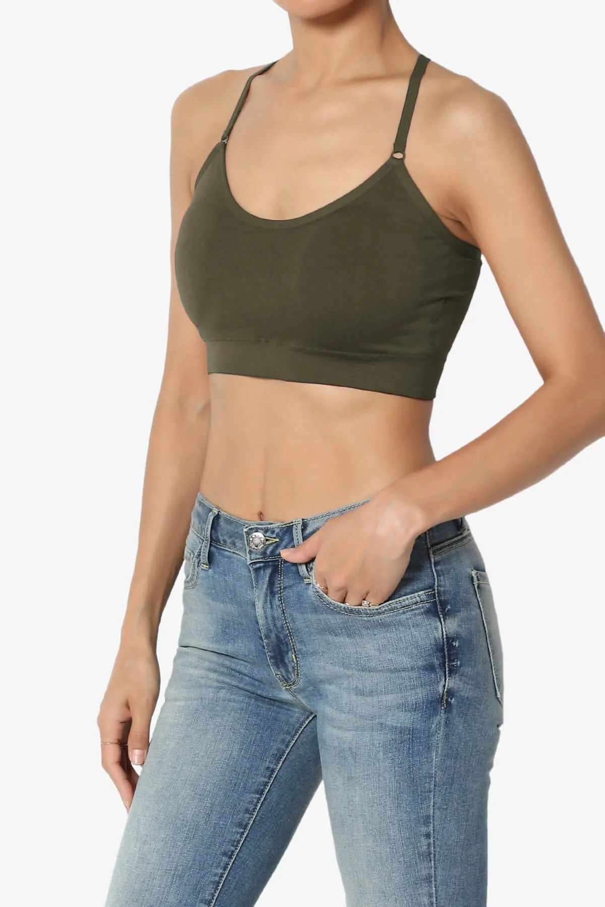 Dassie Padded Cross Back Bra Top