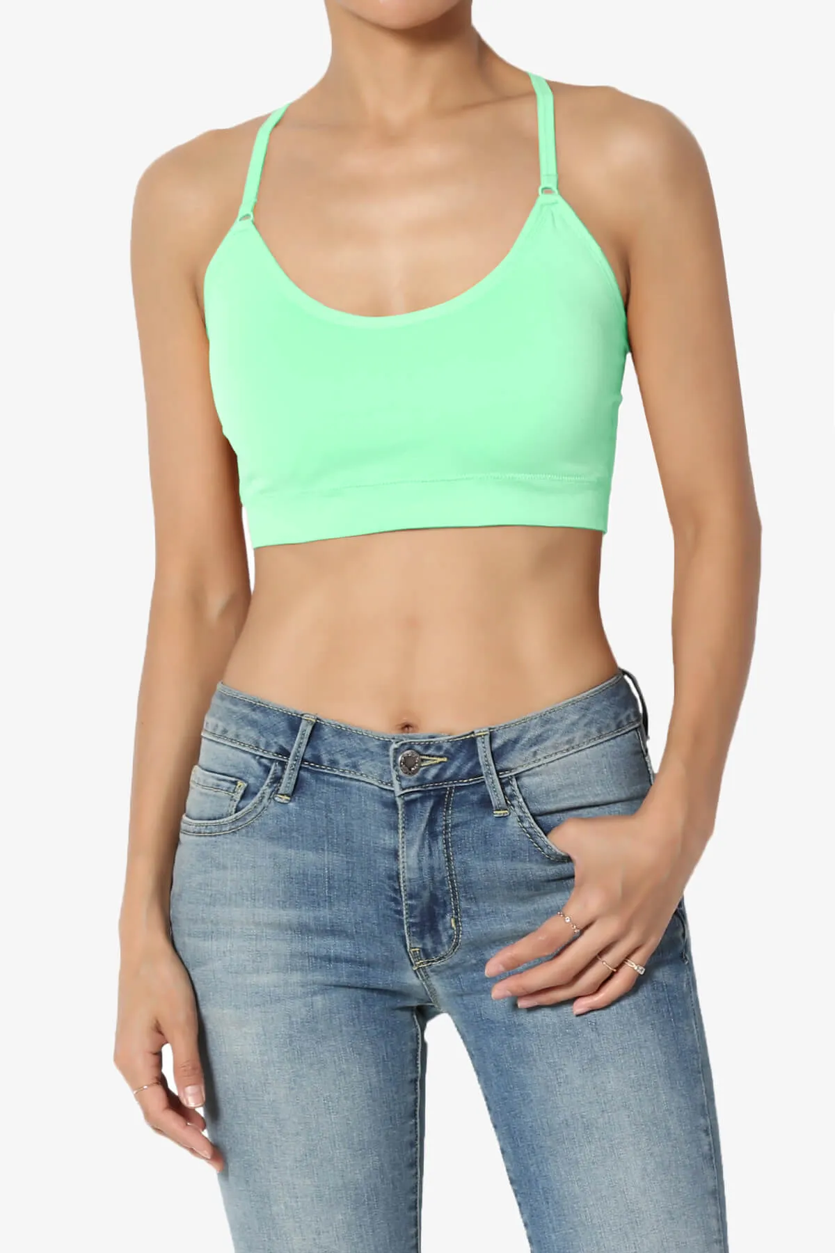 Dassie Padded Cross Back Bra Top