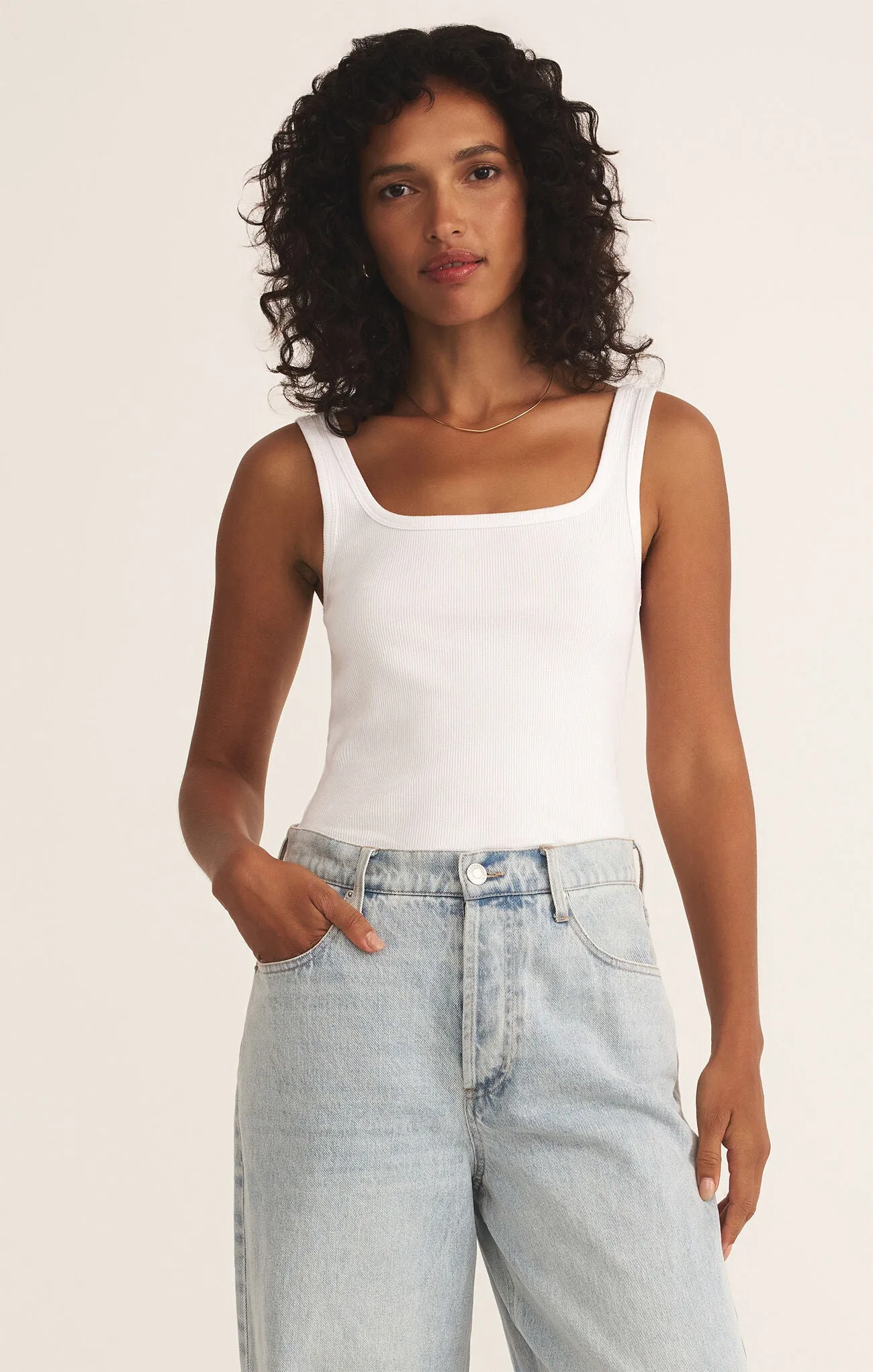 Dayna Tank | Black, Guava Fresca, White