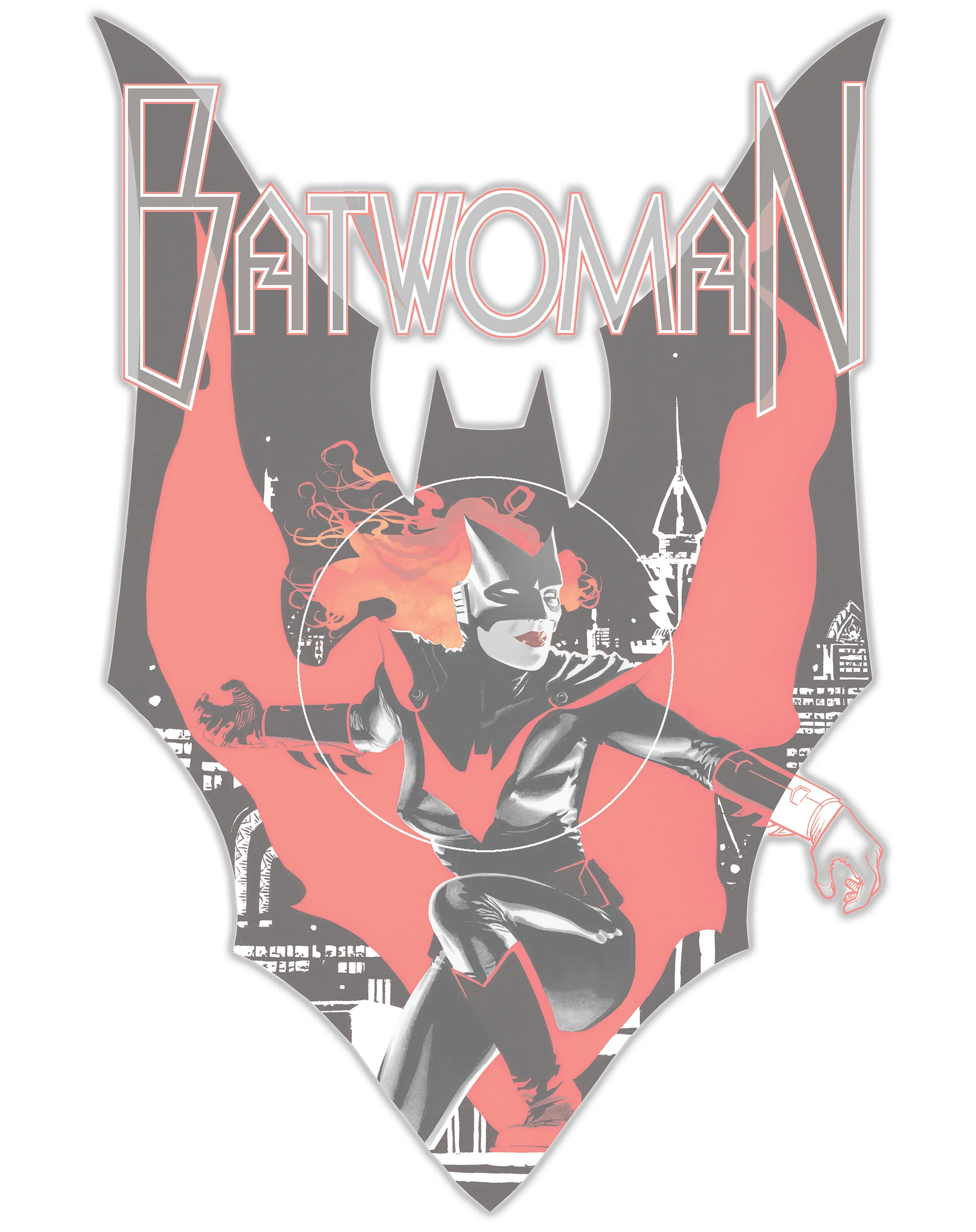 DC Comics Batwoman Cover JH Williams Women's Long Tank Dress (White)