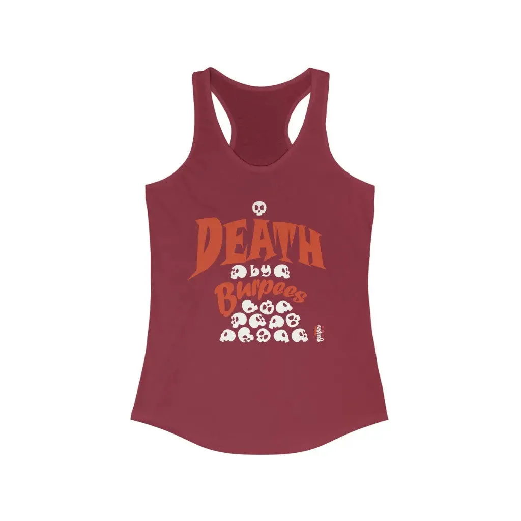 Death by Burpees - Womens Racerback Tank Tops