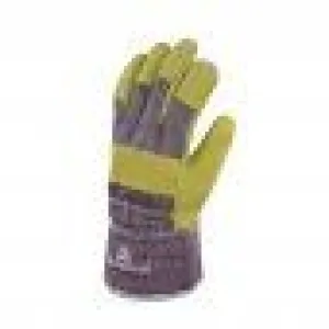 DELTAPLUS DC103 COWHIDE SPLIT LEATHER GLOVES SIZE 10