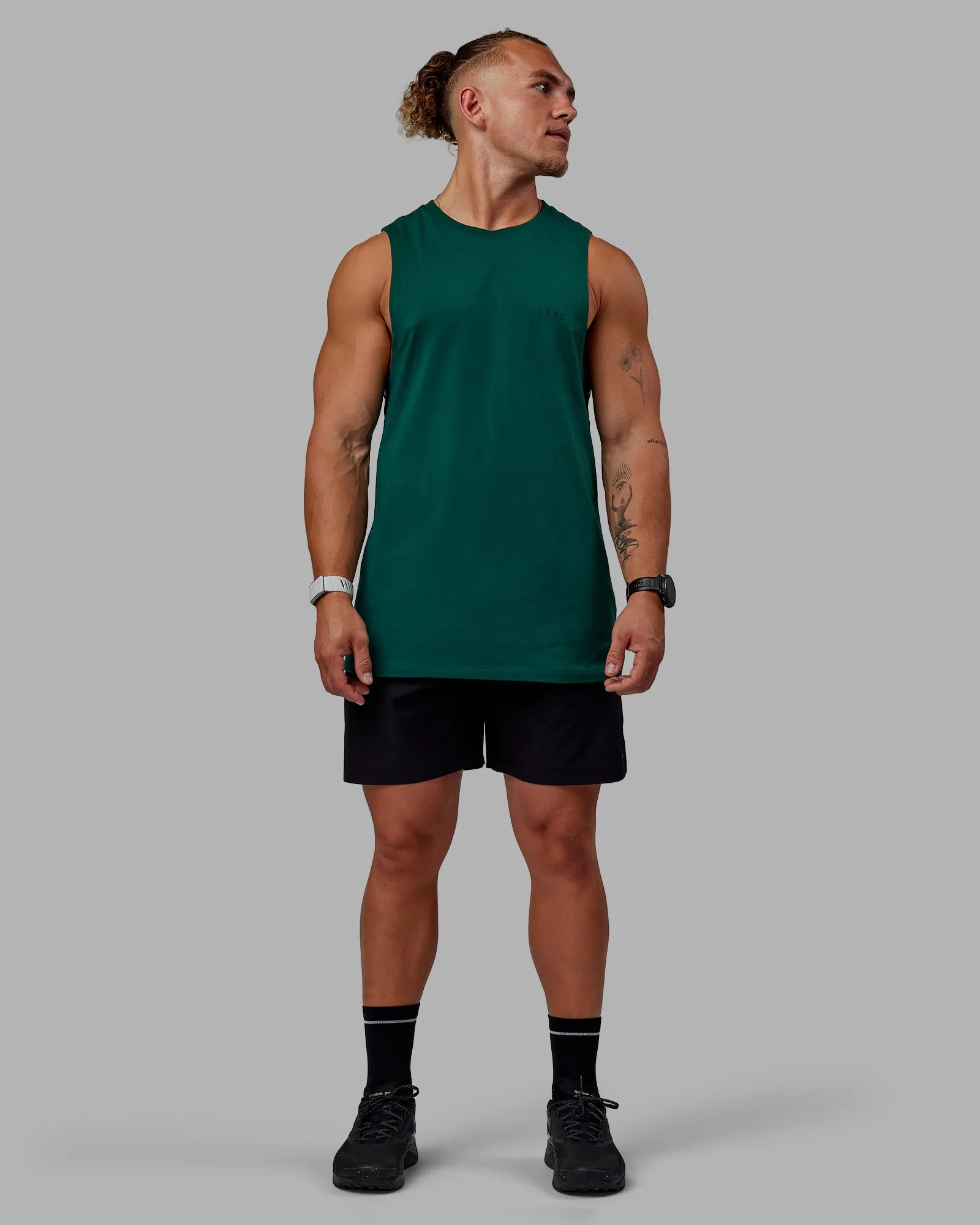 Deluxe PimaFLX Tank - Deep Emerald