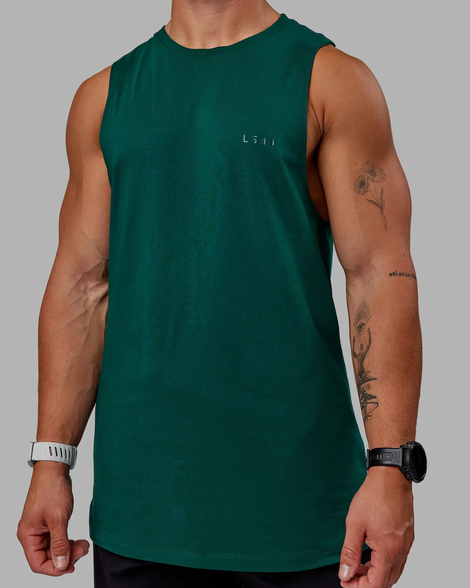 Deluxe PimaFLX Tank - Deep Emerald