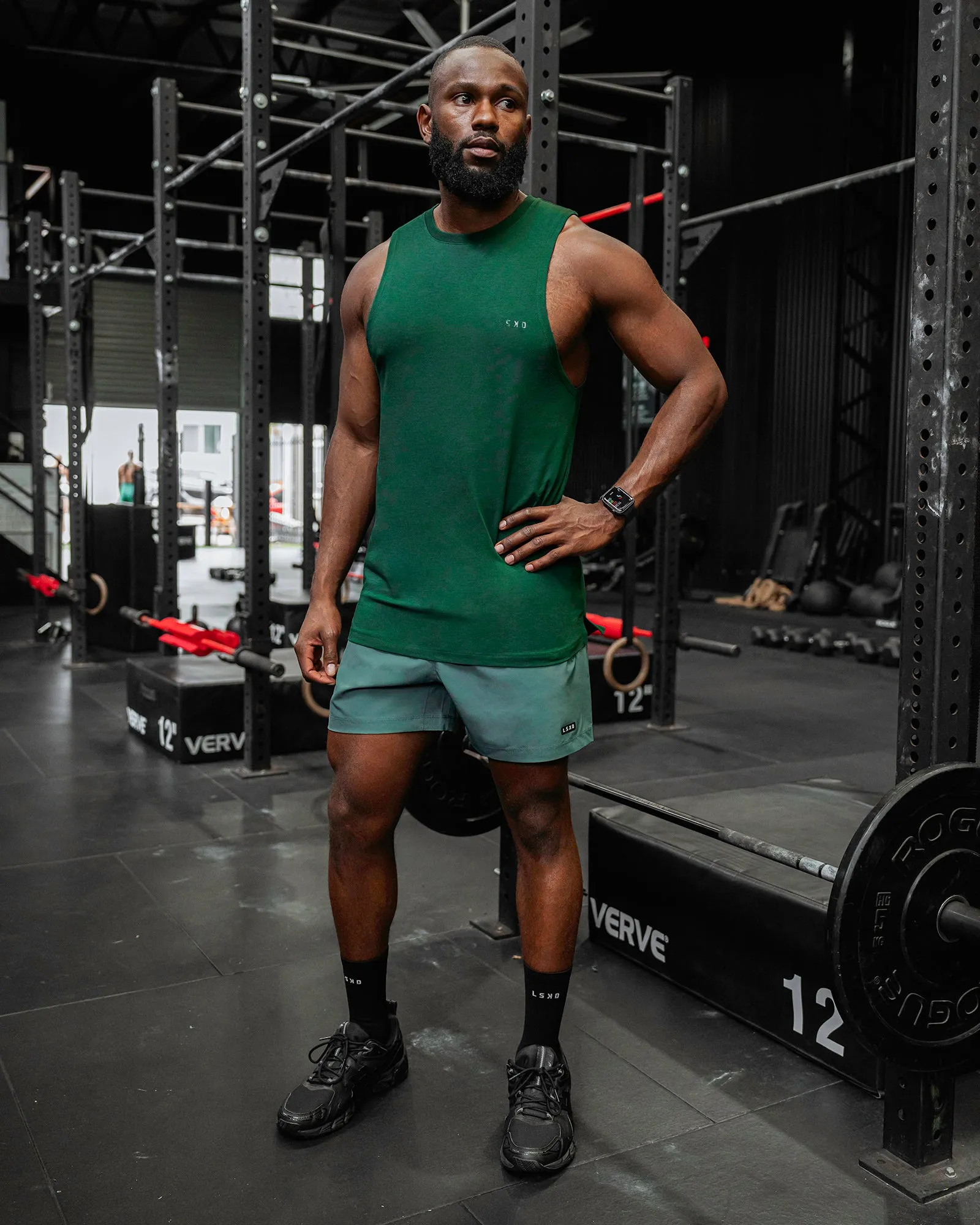 Deluxe PimaFLX Tank - Deep Emerald