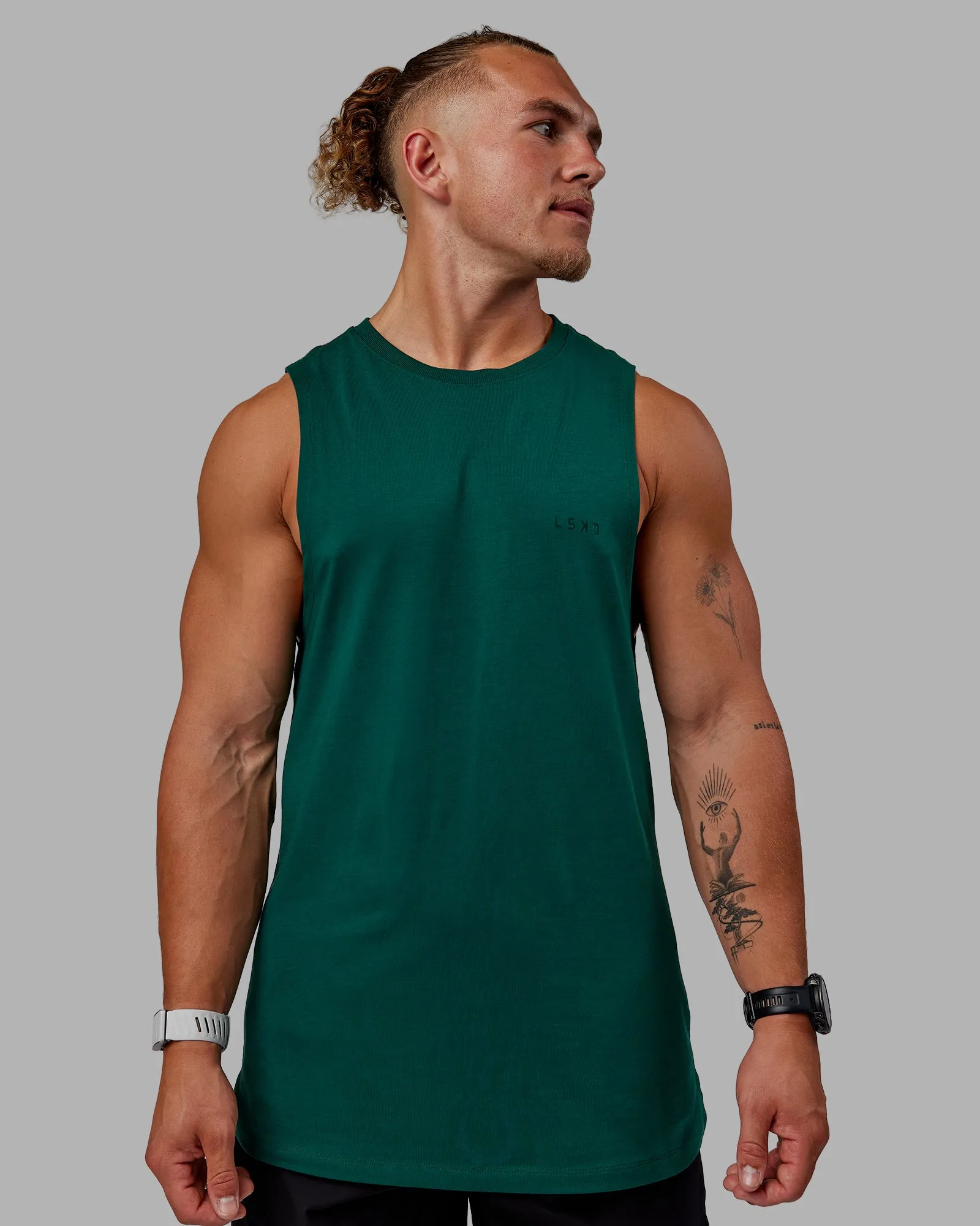 Deluxe PimaFLX Tank - Deep Emerald