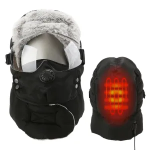 Detachable Goggles Fleece Heated Hat