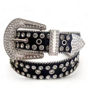 Diamond-Studded Cowboy Belt