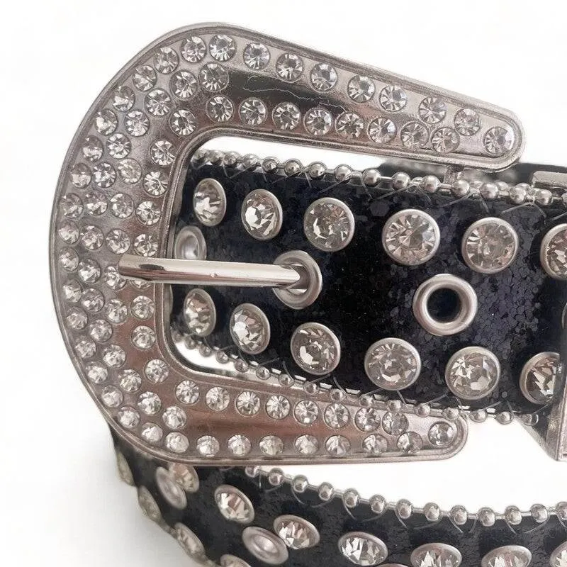 Diamond-Studded Cowboy Belt