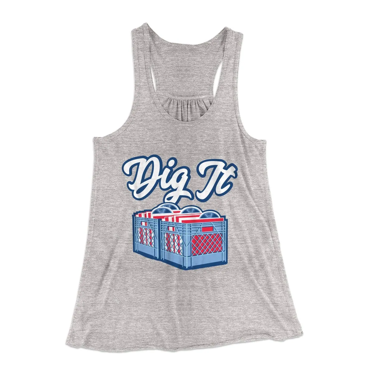 Dig It - Record Crate Women's Flowey Tank Top