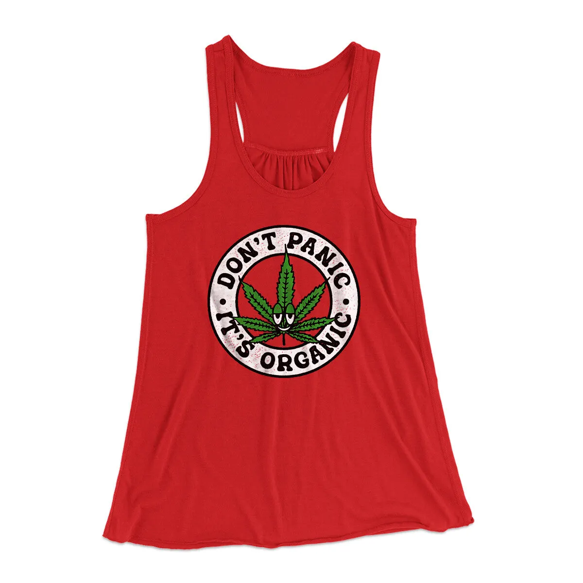 Don't Panic It's Organic Women's Flowey Racerback Tank Top