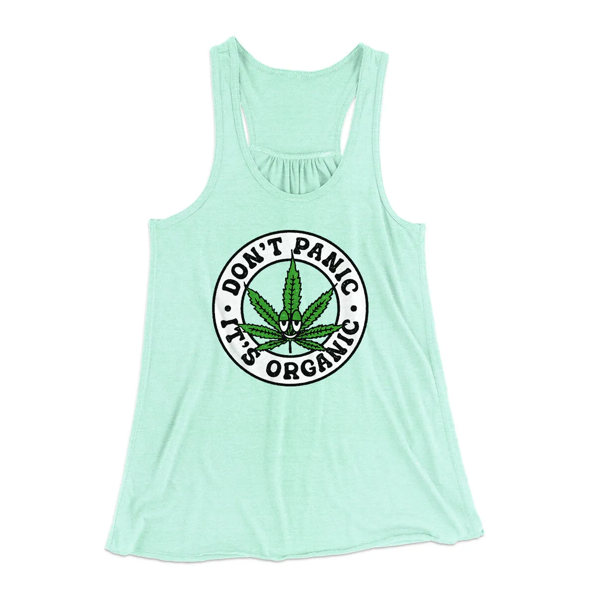 Don't Panic It's Organic Women's Flowey Racerback Tank Top