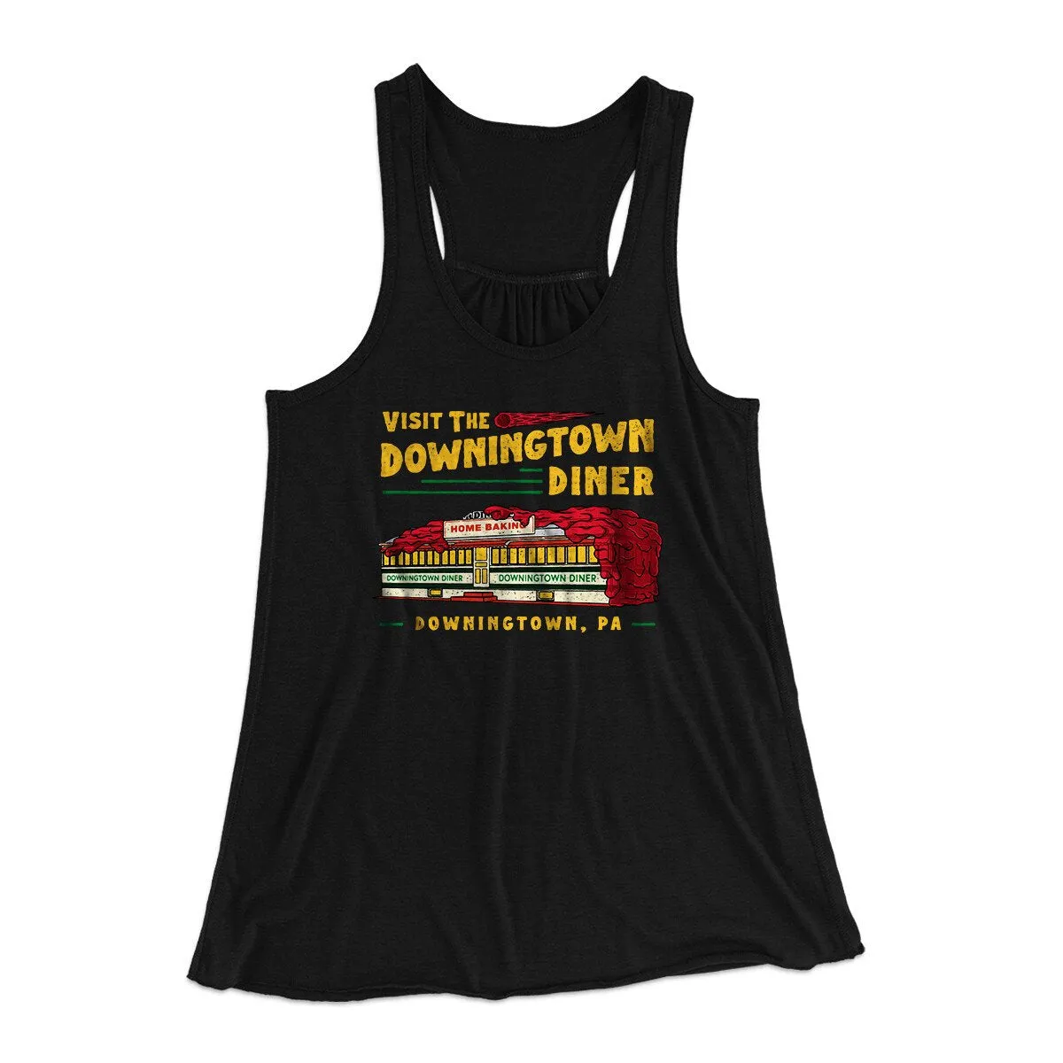 Downingtown Diner Women's Flowey Racerback Tank Top