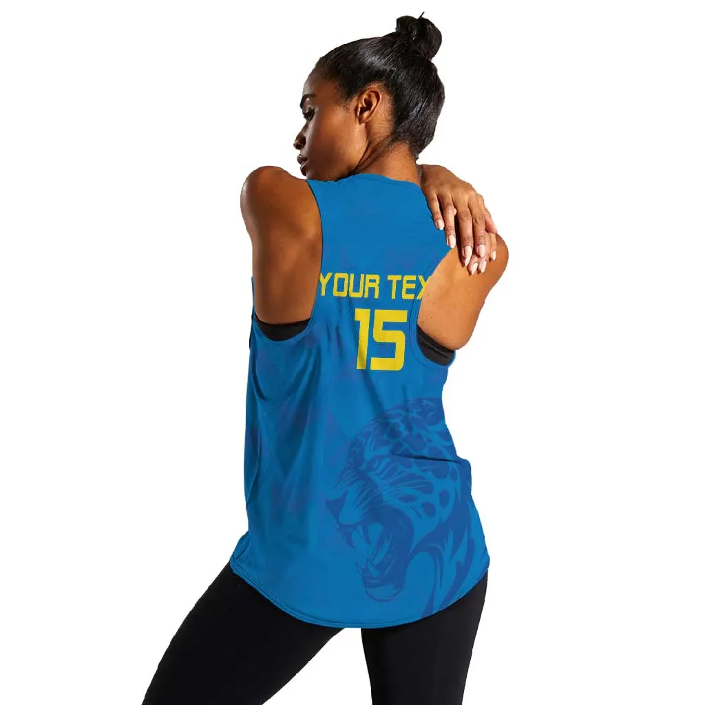 DR Congo Football Custom Women Racerback Tank Go Champions LT15
