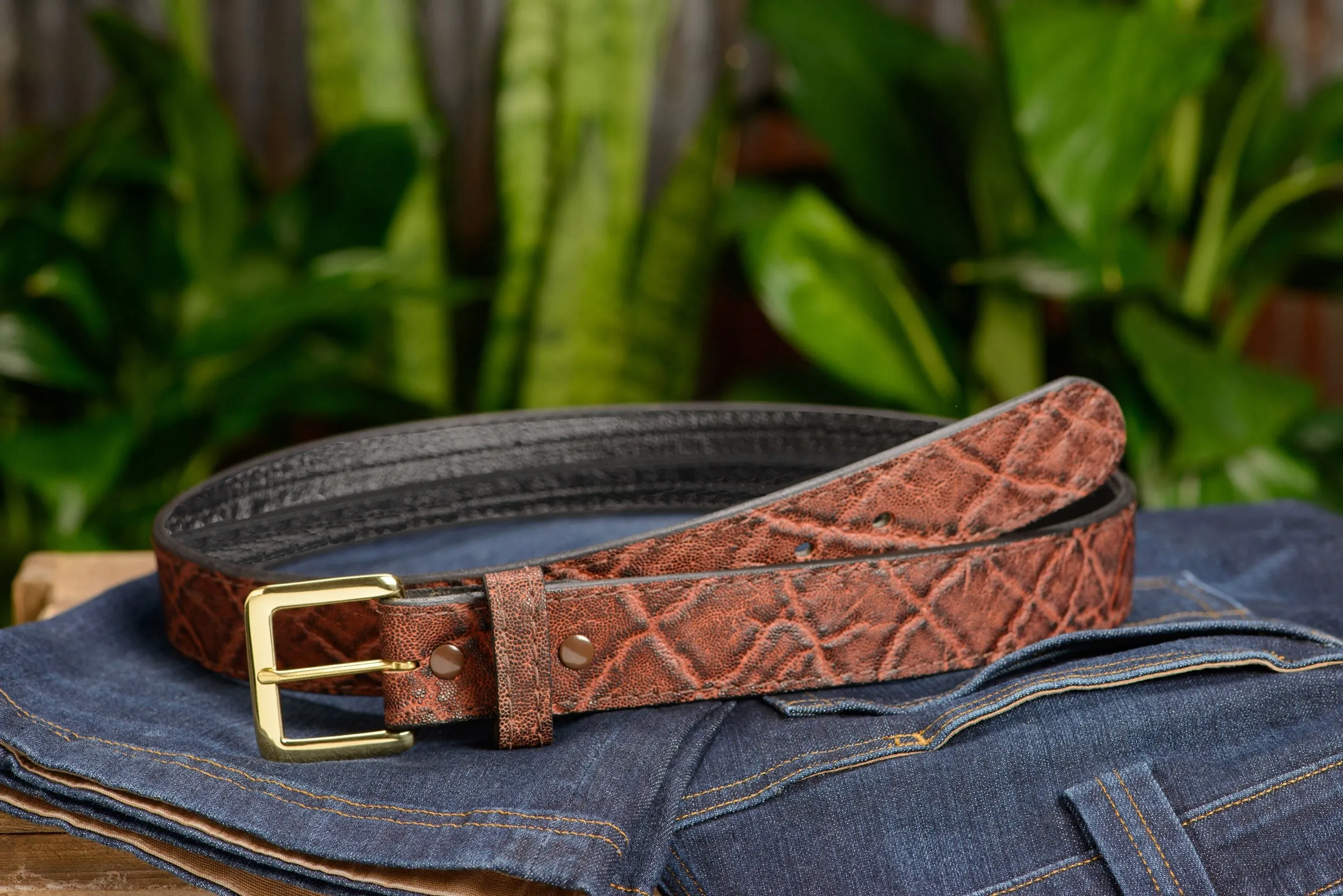 Dragon Fire Elephant Money Belt With 25" Zipper