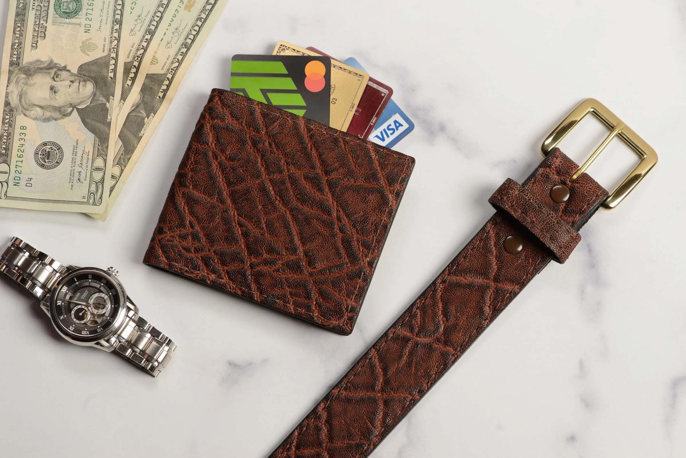 Dragon Fire Elephant Money Belt With 25" Zipper