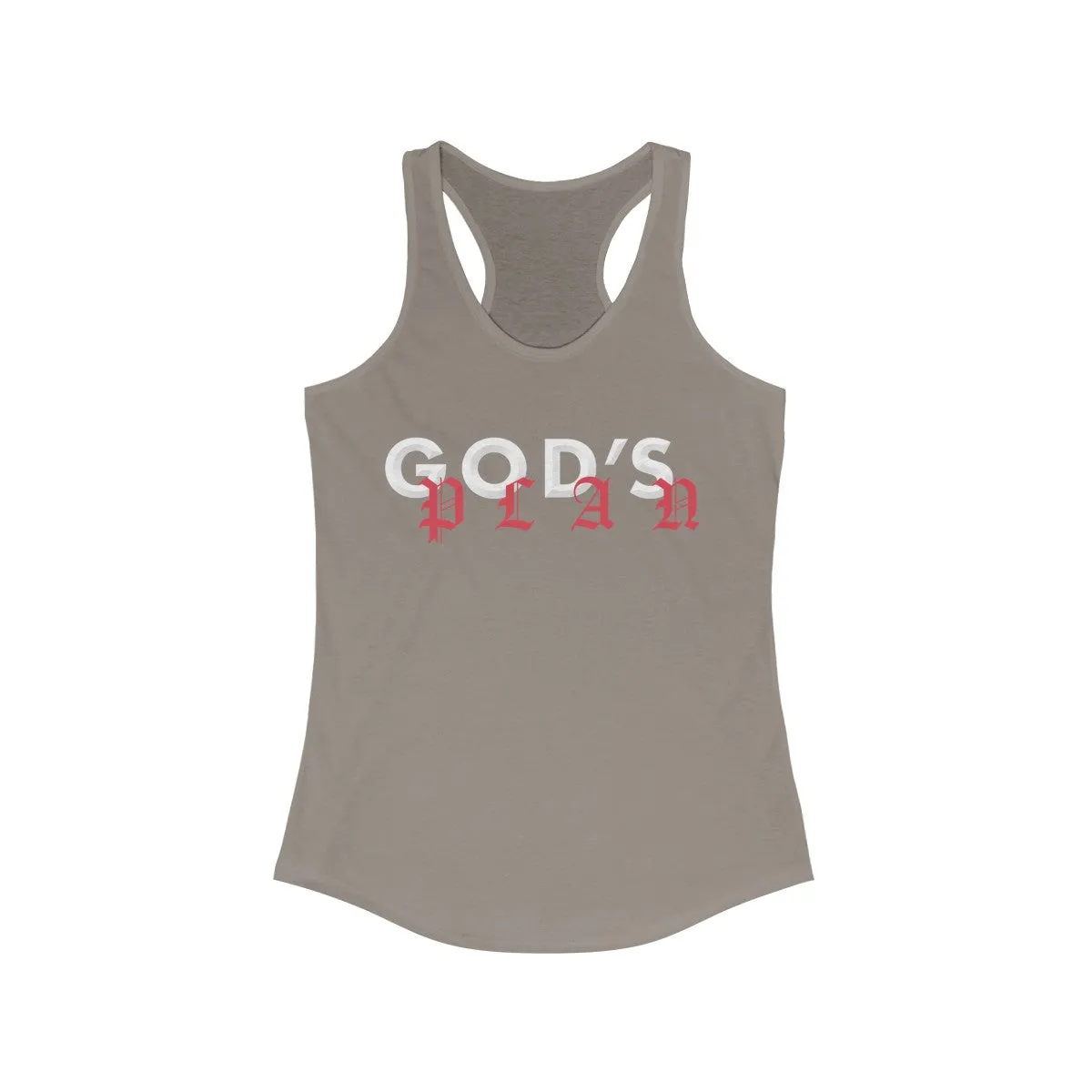 Drake God's Plan Inspired Women's Ideal Racerback Tank