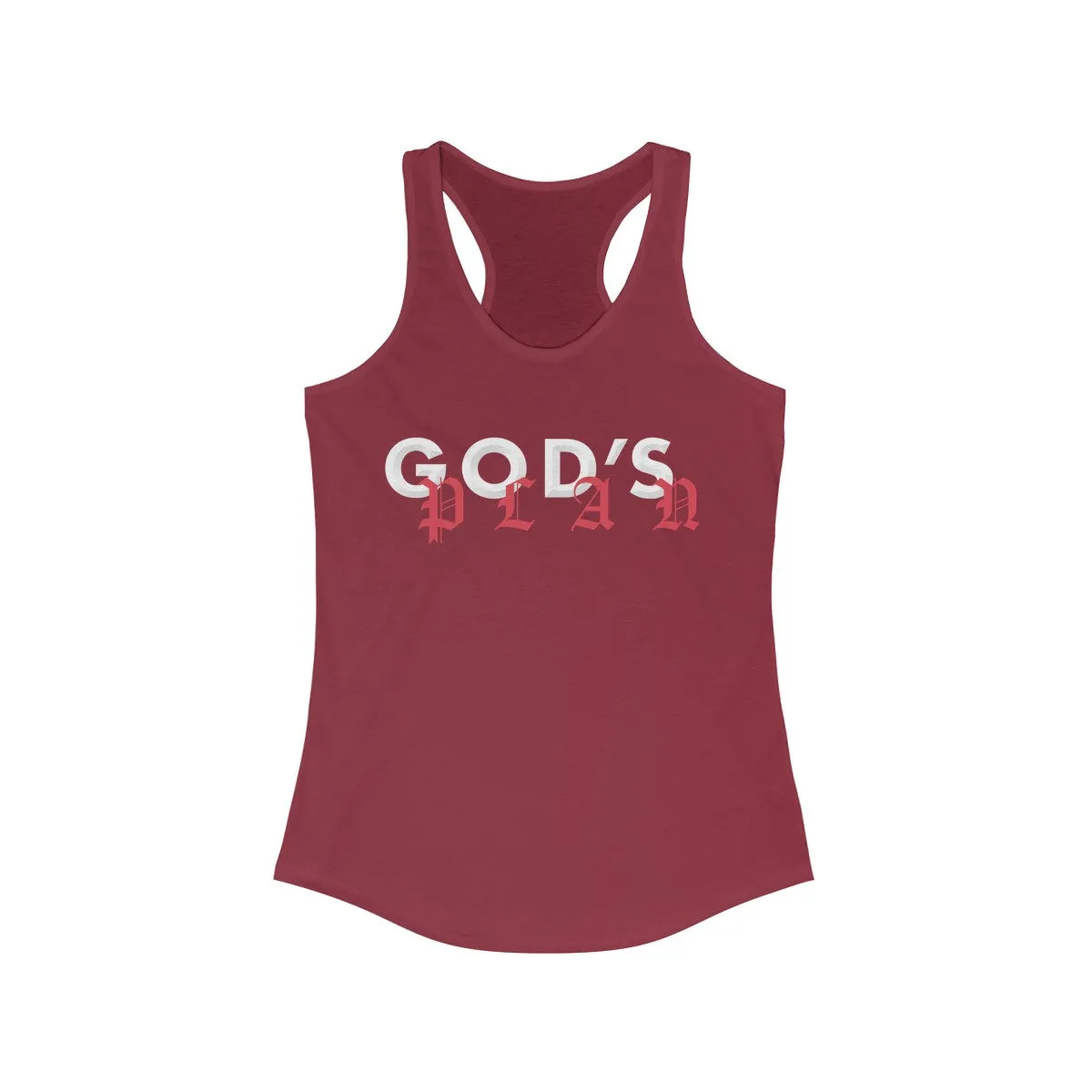 Drake God's Plan Inspired Women's Ideal Racerback Tank