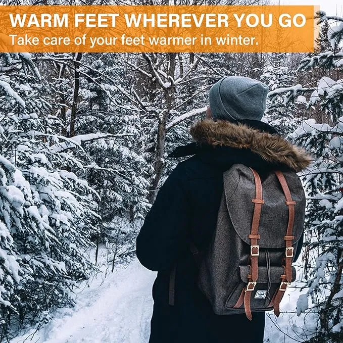 Dr.warm Rechargeable Heated Insoles, APP Remote Control Thermal Electric Insoles Battery Powered Foot Warmers for Men Women Outdoor Hunting Fishing Camping