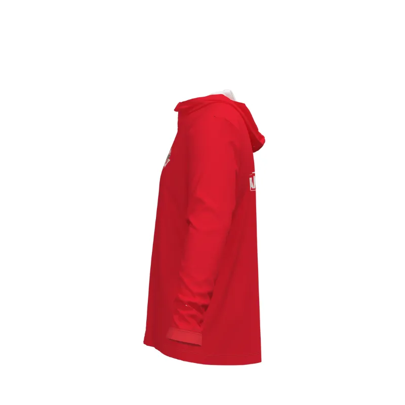 DVBA Diamond Valley Basketball SlimFit HP Tech Stretch Zip Hoodie Red