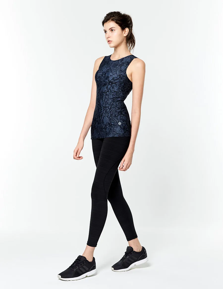 easyoga LESPIRO Gloosier Entwine Tank - FC6 Blossom Grey