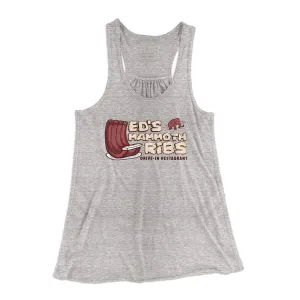 Ed's Mammoth Ribs Women's Flowey Racerback Tank Top