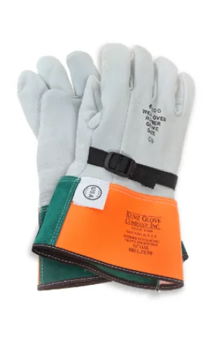 Edwards Leather Protectors for Rubber Gloves, 12" Goatskin