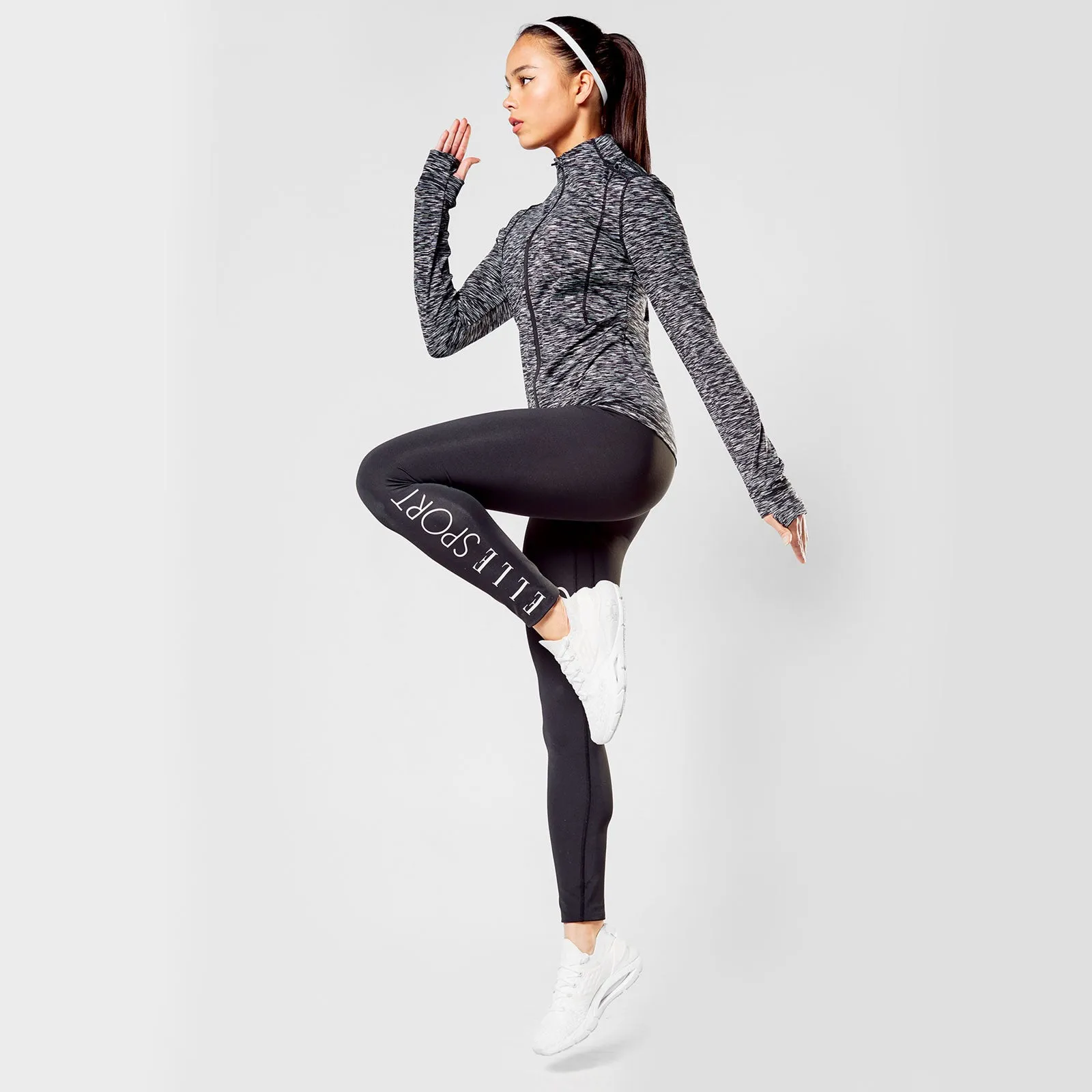 Elle Sport Womens Signature Zip Through Top