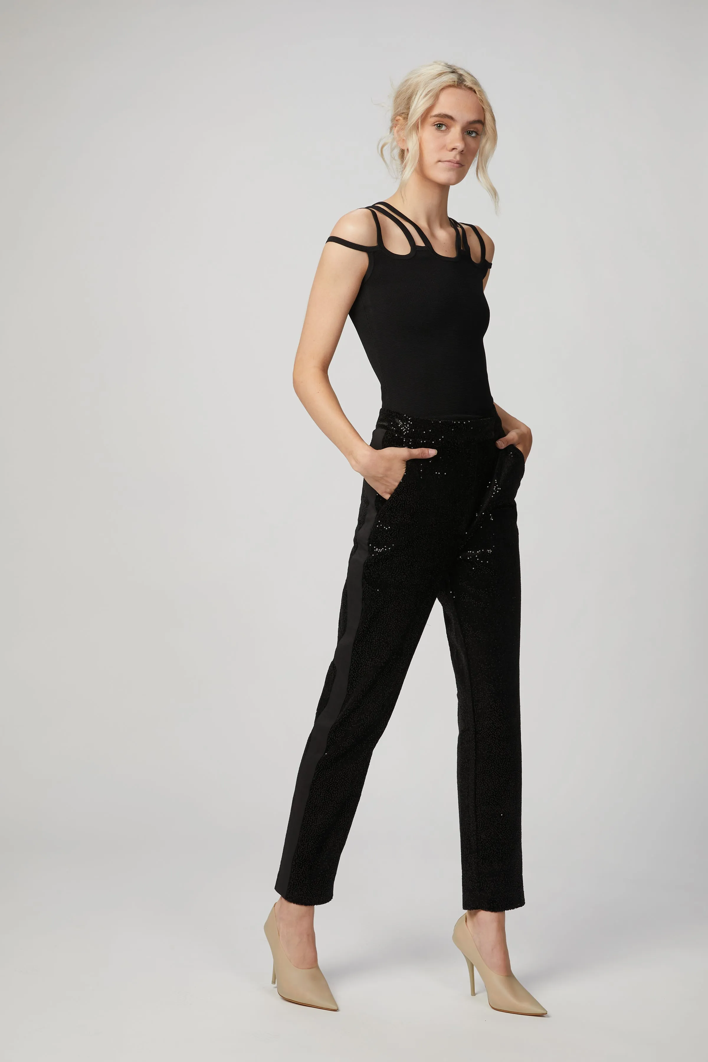 ELLIE CAGE KNIT TOP