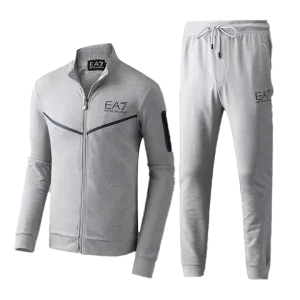 Empani Two Piece Cotton Designed Track Suit - Grey