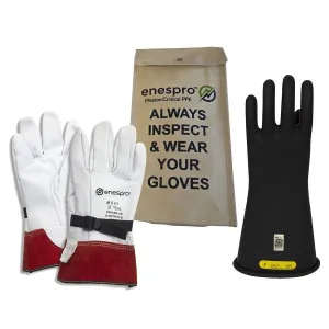 ENESPRO RUBBER VOLTAGE GLOVE KIT - CLASS 2