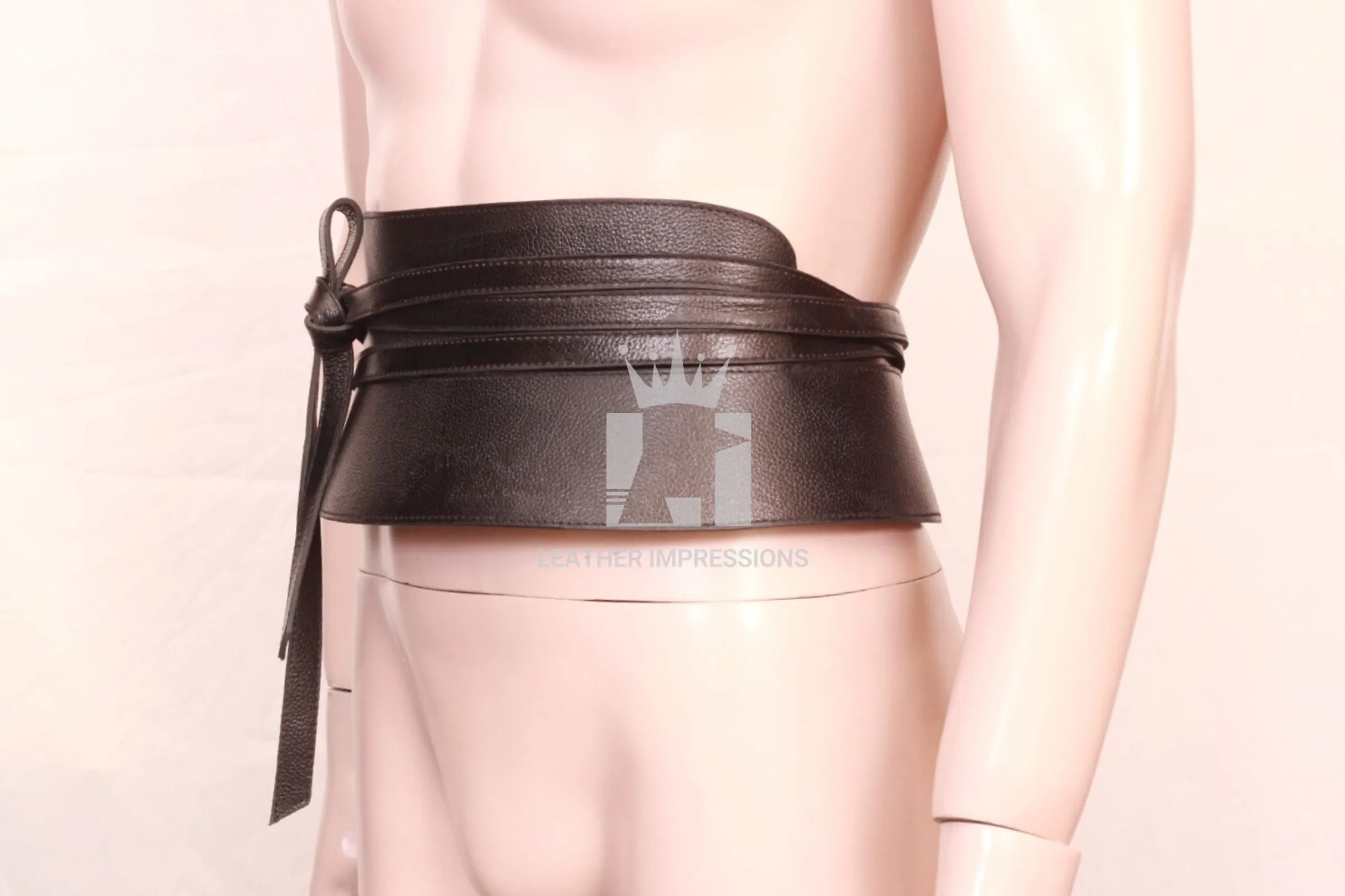 Exclusive Leather Obi Belt