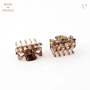 Extra Tiny French Hair Claws Unisex - Pair