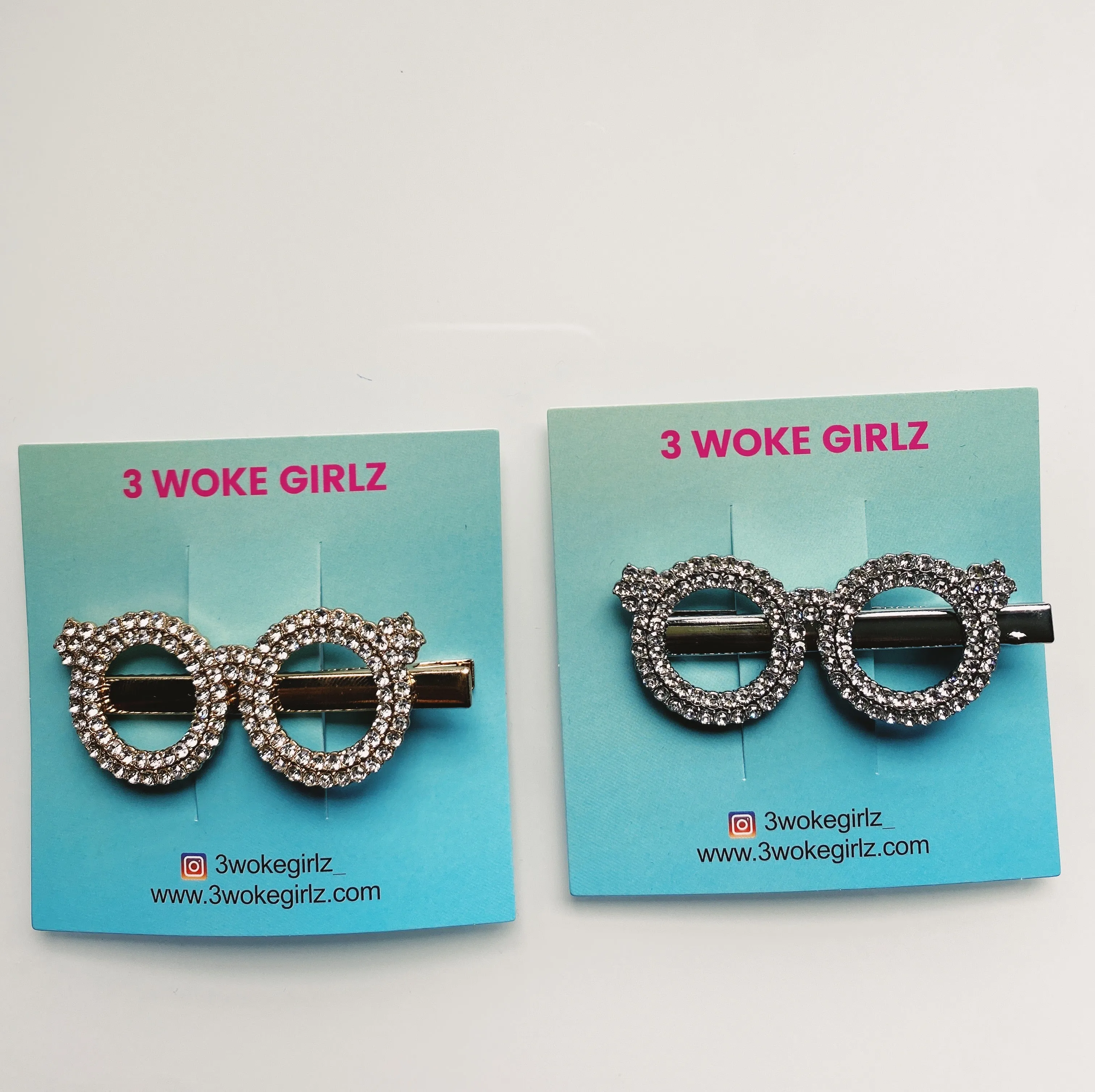 Eyeglasses Rhinestones Hair Clip Hairpin