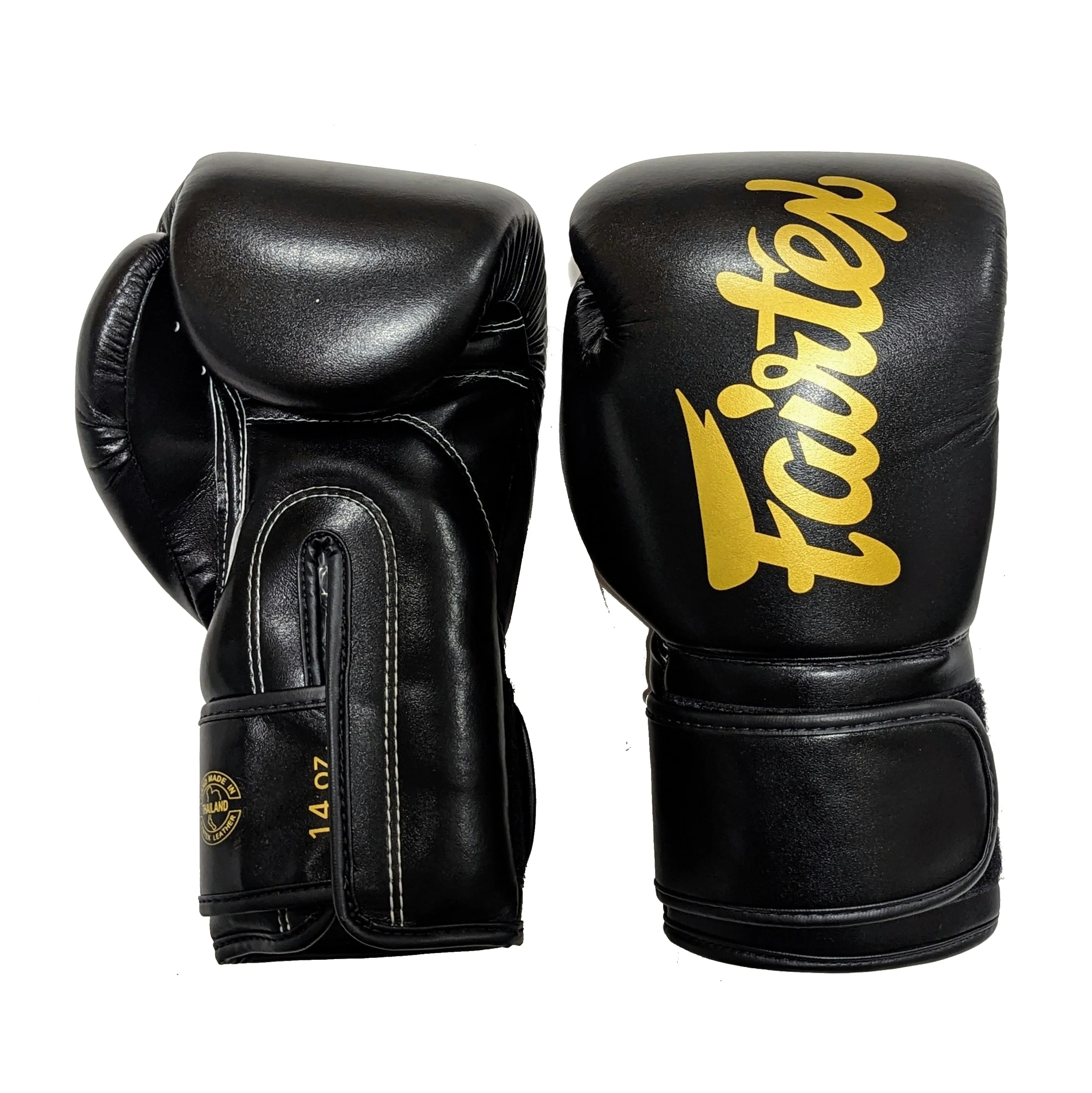 Fairtex BGV14 Muay Thai Boxing Gloves Black/Gold (Special Edition)