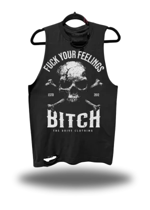 FEELINGS BITCH ROAD RASH TANK TOP