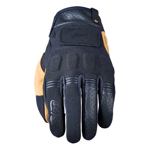 Five - Scrambler Black/Tan Gloves