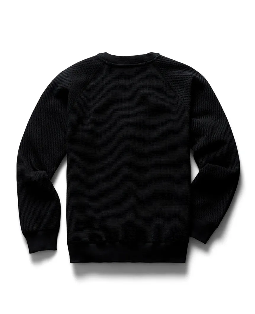 Flatback Thermal Cardigan Black