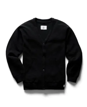 Flatback Thermal Cardigan Black