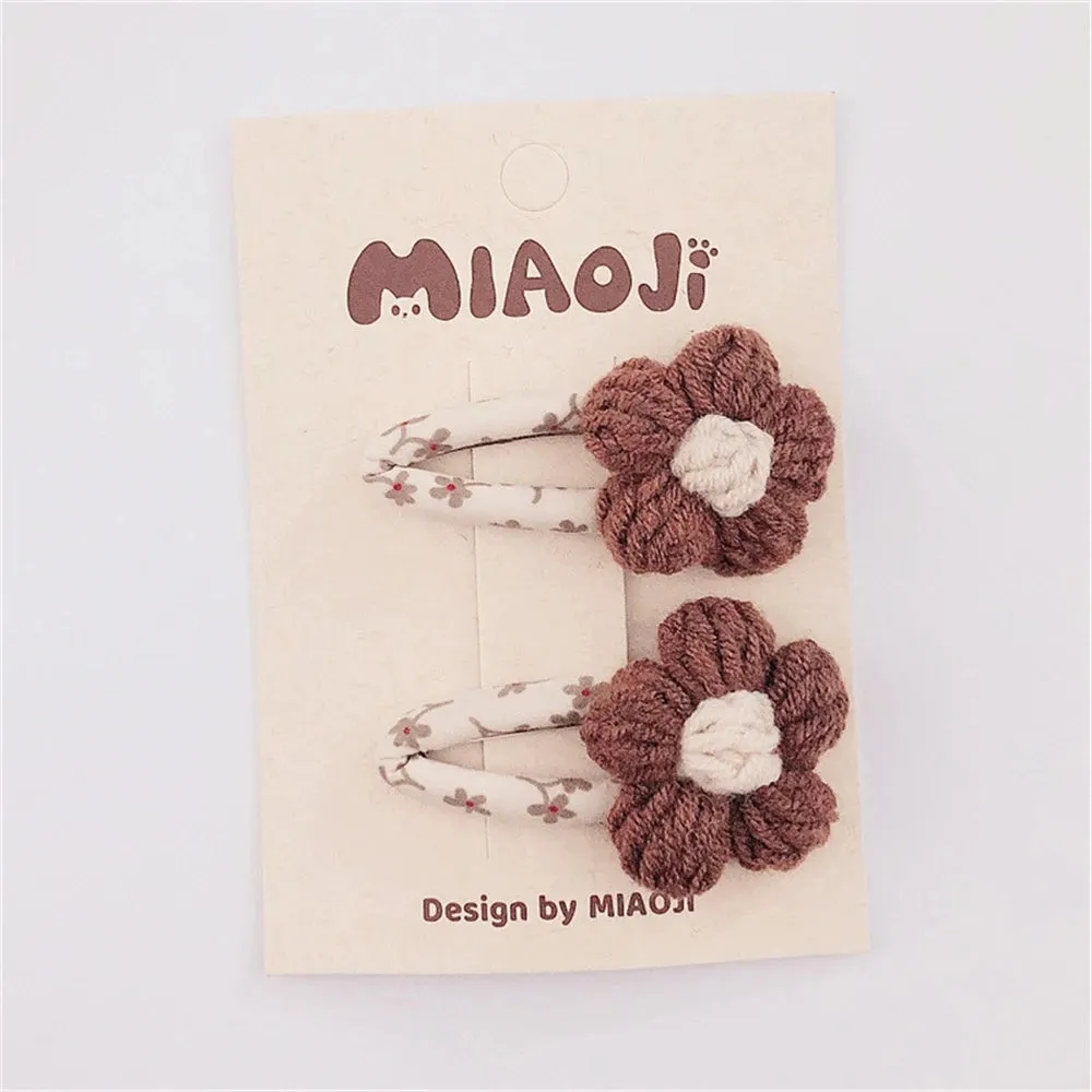 Floral Lace Embroidery Hair Clips