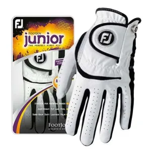FootJoy Junior Golf Gloves ML White LH/Regular (#65911)