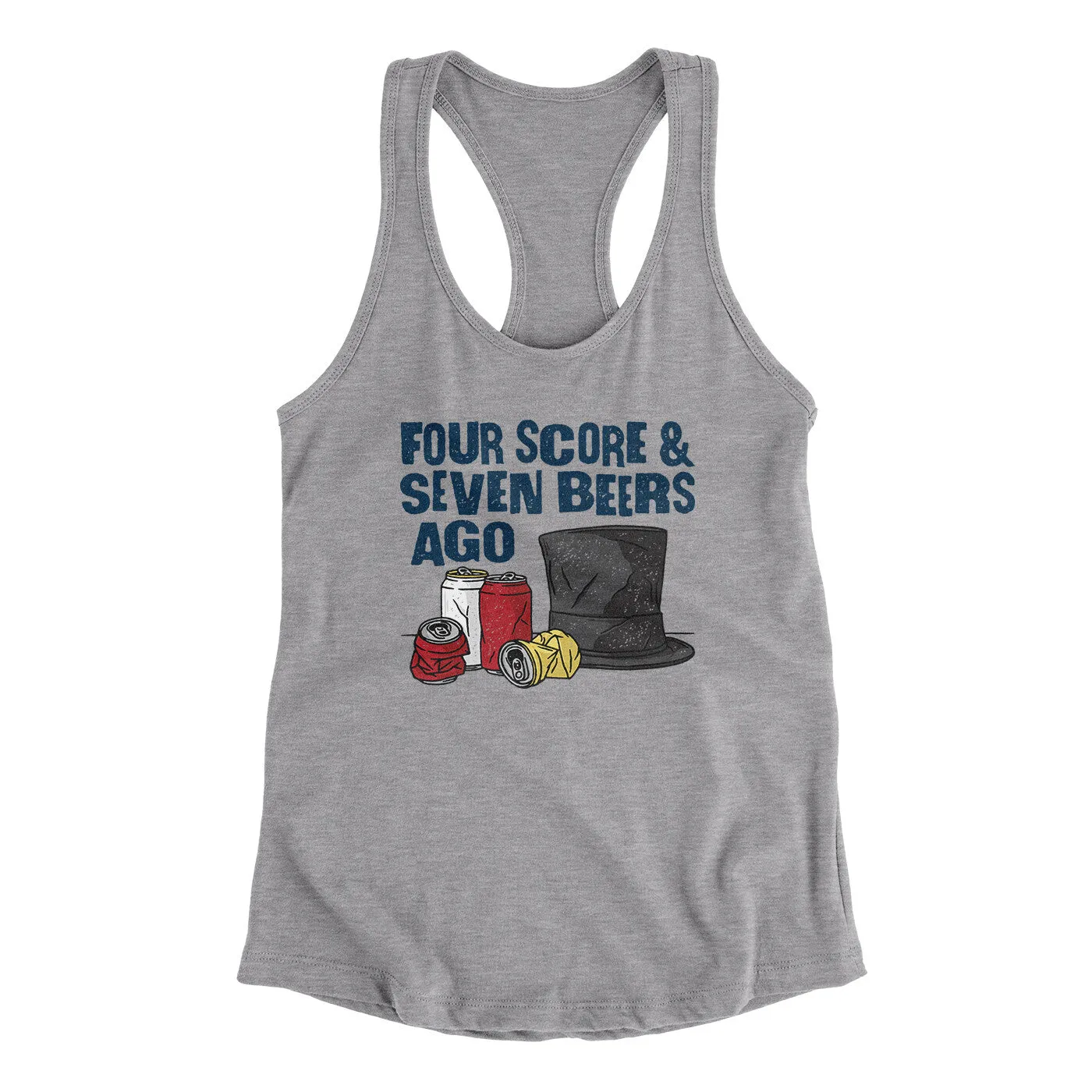 Four Score And Seven Beers Ago Women's Racerback Tank